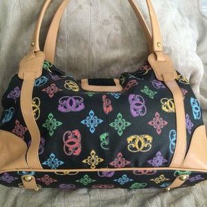 Sharif  satchel with dust bag, cosmetic bag